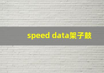 speed data架子鼓